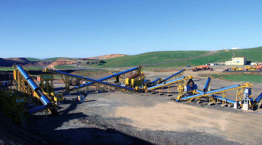 蒙古时产500吨铁矿石破碎生产线